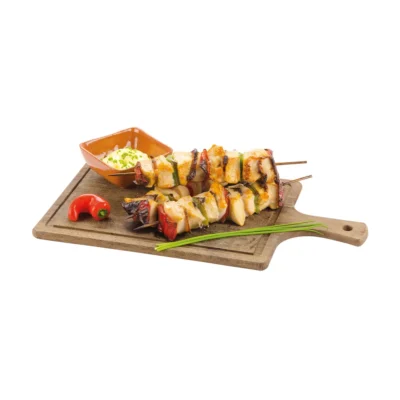 brochettes de pollo cocidas avícolas del oeste