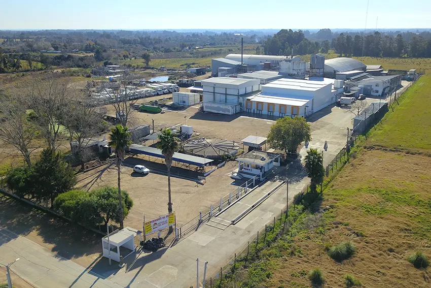 planta avícolas del oeste vista de dron